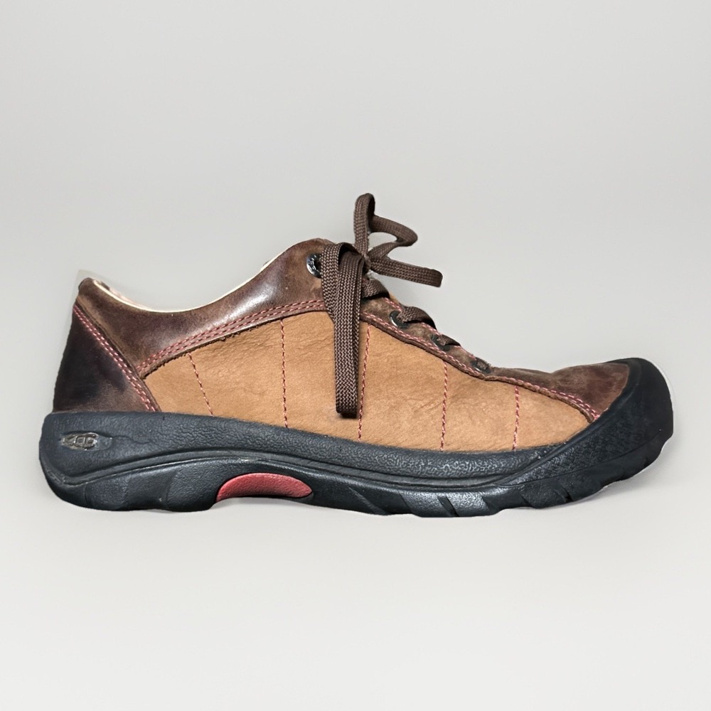 Keen Shoes Womens SZ 10 Presidio II Leather Hiking Walking Comfort Trail Sneaker